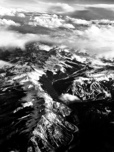 Arial view of The Rockies in Colorado: Photo by Noelle