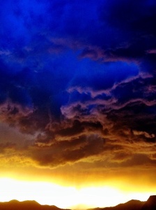 Sunset storm over the Rockies: Photos by Noelle